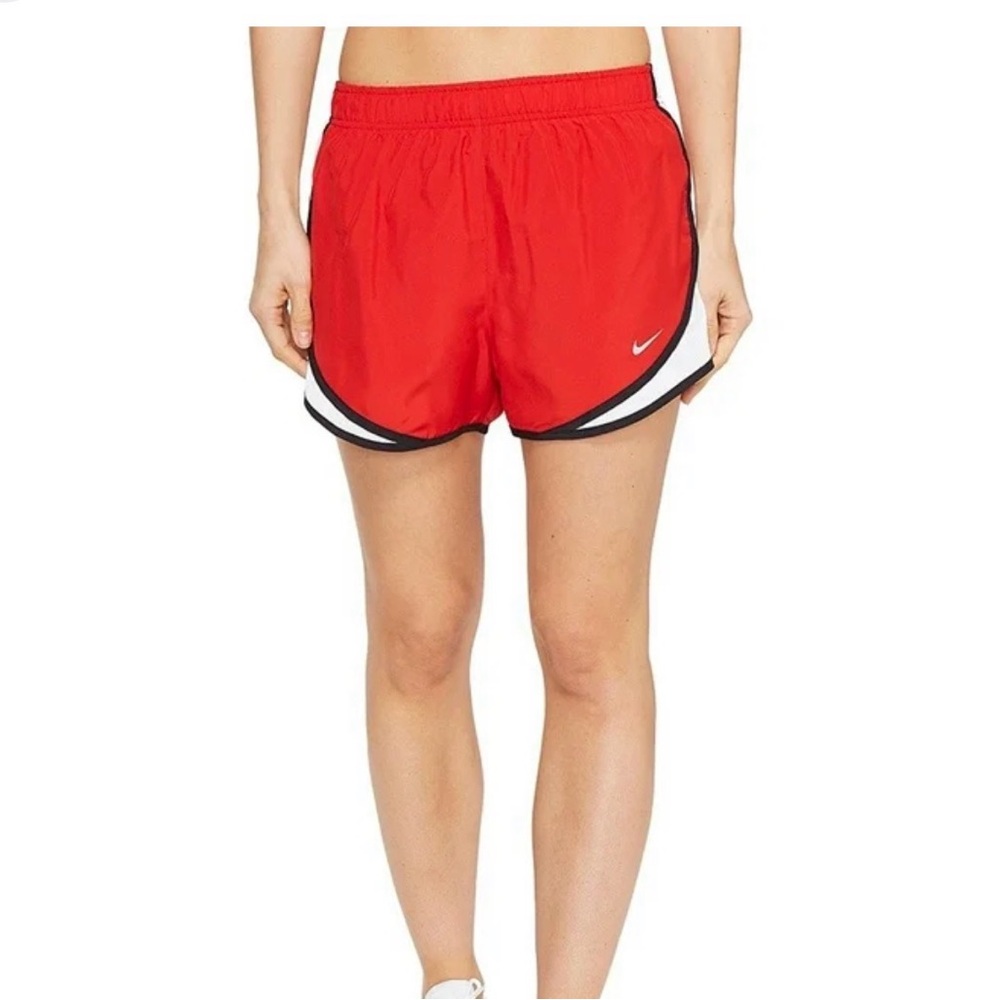 Nike Womens Tempo Running Shorts Red | White | Black  Size Small